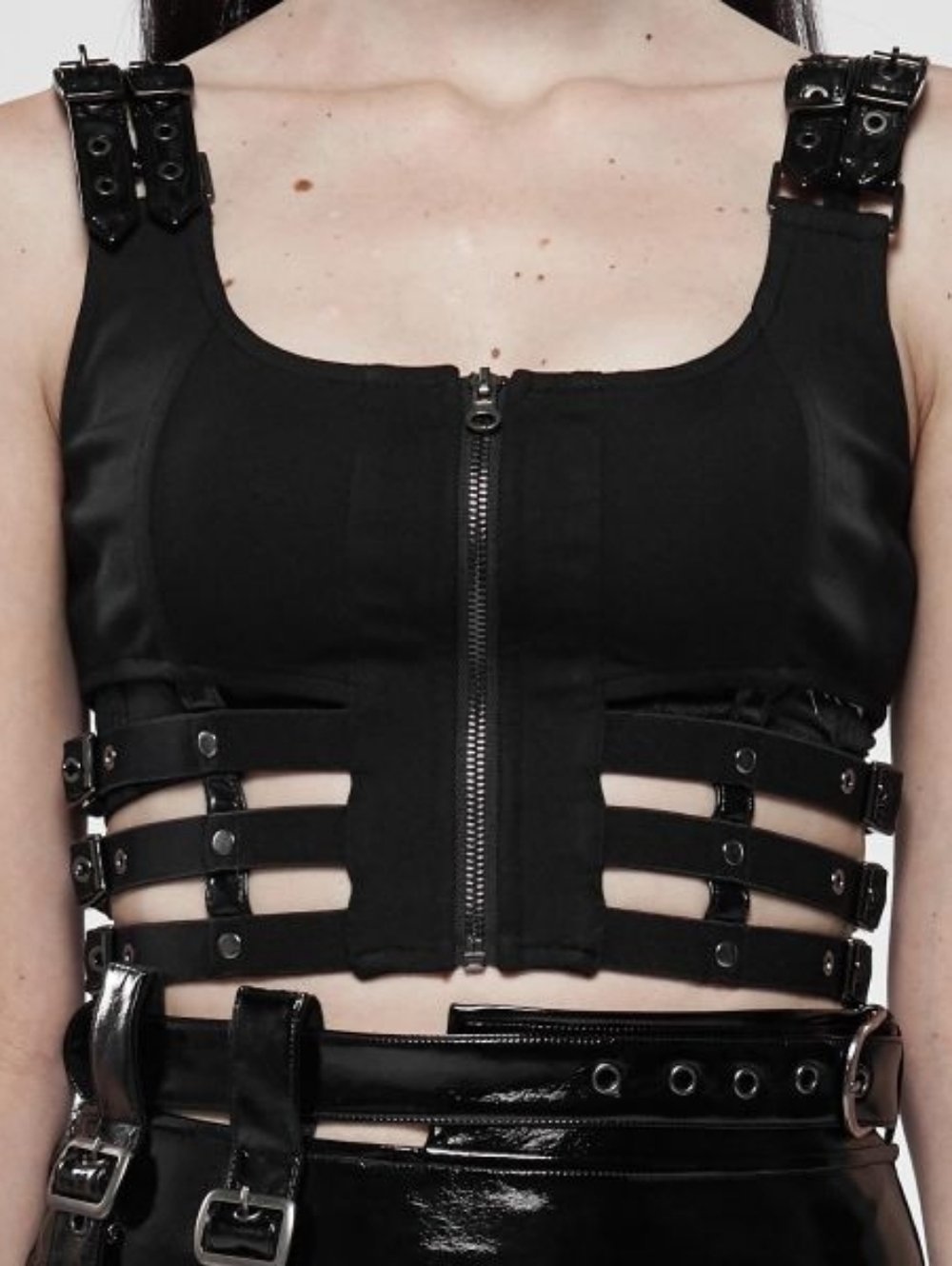 Punk Rave Black Matrix Top - Picture 6 of 6